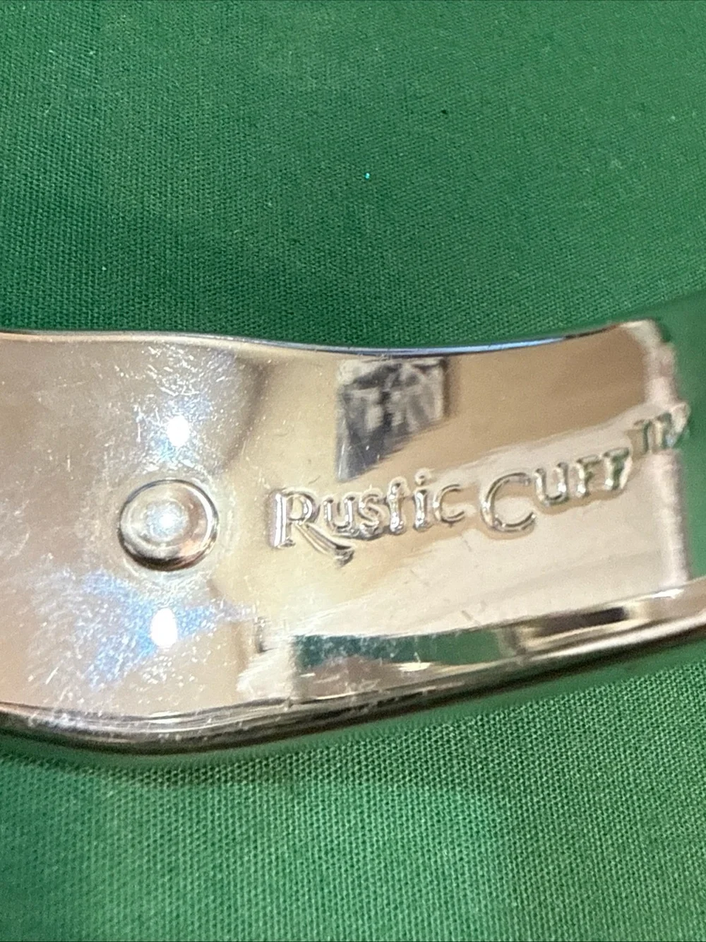 Rustic Cuff Monique Python Print White Leather SilverToneSignatureCross Cuff 91D